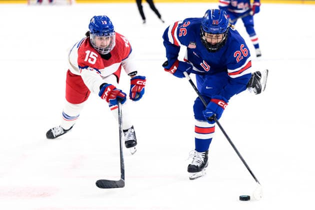 260205 Andrea Trnkova Czech Republic and Kendall Coyne of USA in the women s Ice hockey, Eishockey game between USA and Czech Republic during day -1 of the 2026 Winter Olympics on February 5, 2026 in Milan. Photo: Carl Sandin BILDBYRAN kod CS CS0851 ishockey ice hockey Olympic Games, Olympische Spiele, Olympia, OS olympics winter olympics os ol olympiska spel vinter-os olympiske leker milano cortina 2026 milan cortina 2026 milano cortina 2026 olympic games milano cortina 2026 winter olympic games milano cortina-os milano cortina-ol vinter-ol -1 bbeng *** 260205 Andrea Trnkova Czech Republic and Kendall Coyne of USA in the women s ice hockey game between USA and Czech Republic during day 1 of the 2026 Winter Olympics on February 5, 2026 in Milan Photo Carl Sandin BILDBYRAN kod CS CS0851 ishockey ice hockey olympic games olympics winter olympics os ol olympiska spel vinter os olympiske leker milano cortina 2026 milan cortina 2026 milano cortina 2026 olympic games milano cortina 2026 winter olympic games milano cortina os milano cortina ol vinter ol 1 bbeng  Copyright: CARLxSANDIN BB260205CS086