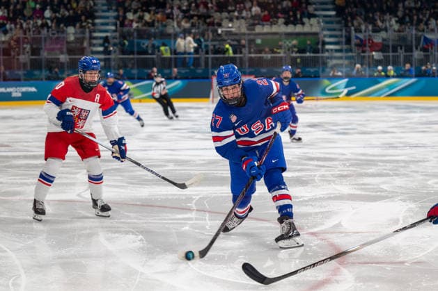 February 5, 2026, Milano, Lombardia, Italy: Heise Taylor (usa) during the Winter Olympic Games, Olympische Spiele, Olympia, OS Milano Cortina 2026, at the Milano Rho Ice hockey, Eishockey Arena, on February 5, 2026 in Milano, Italy Milano Italy - ZUMAm345 20260205_zsp_m345_027 Copyright: xFedericoxManonix