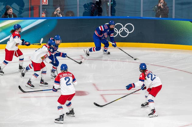 United States v Czech Republic - Winter Olympics 2026 Women s Hockey Game Bilka Hannah (USA) participates in the Winter Olympic Games, Olympische Spiele, Olympia, OS at the Milano Rho Ice hockey, Eishockey Arena in Milano, Italy, on February 5, 2026. Milano Lombardia Italy  Copyright: xFedericoxManonix originalFilename:manoni-icehocke260205_np0J0.jpg