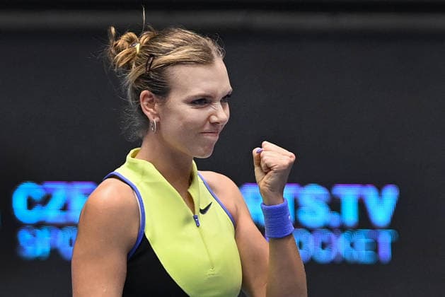 Katie Boulter of Great Britain in action during the match against Linda Fruhvirtova of Czechia within the WTA, Tennis Damen women s tennis tournament Ostrava Open in Ostrava, Czech Republic, February 5, 2026. (CTKxPhoto JaroslavxOzana) CTKPhotoP2026020507996  CTKPhotoP2026020507996