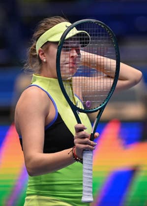 Linda Fruhvirtova of Czechia in action during the match against Katie Boulter of Great Britain within the WTA, Tennis Damen women s tennis tournament Ostrava Open in Ostrava, Czech Republic, February 5, 2026. (CTKxPhoto JaroslavxOzana) CTKPhotoP2026020508072  CTKPhotoP2026020508072