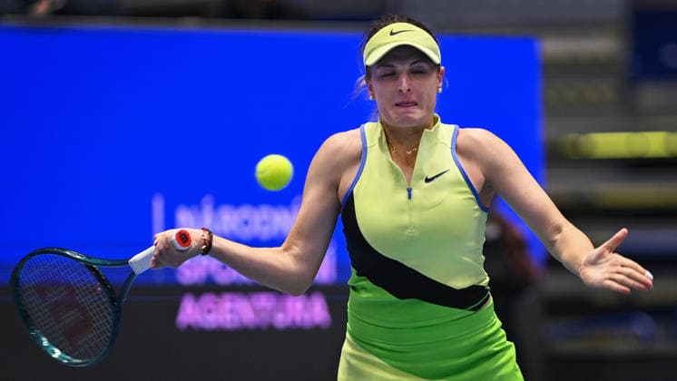 Linda Fruhvirtova of Czechia in action during the match against Katie Boulter of Great Britain within the WTA, Tennis Damen women s tennis tournament Ostrava Open in Ostrava, Czech Republic, February 5, 2026. (CTKxPhoto JaroslavxOzana) CTKPhotoP2026020508226  CTKPhotoP2026020508226