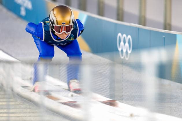 OLYMPICS - Winter Olympic Games, Olympische Spiele, Olympia, OS Milano Cortina 2026 VAL DI FIEMME,ITALY,05.FEB.26 - OLYMPICS, Ski jumping, Skispringen, Ski, nordisch - Winter Olympic Games Milano Cortina 2026, preview, normal hill, training, women. Image shows Heta Hirvonen (FIN).  GEPAxpictures xMatthiasxTrinkl