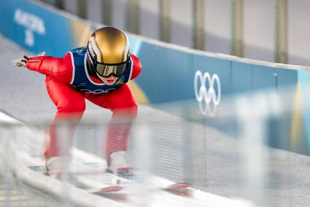OLYMPICS - Winter Olympic Games, Olympische Spiele, Olympia, OS Milano Cortina 2026 VAL DI FIEMME,ITALY,05.FEB.26 - OLYMPICS, Ski jumping, Skispringen, Ski, nordisch - Winter Olympic Games Milano Cortina 2026, preview, normal hill, training, women. Image shows Sina Arnet (SUI).  GEPAxpictures xMatthiasxTrinkl