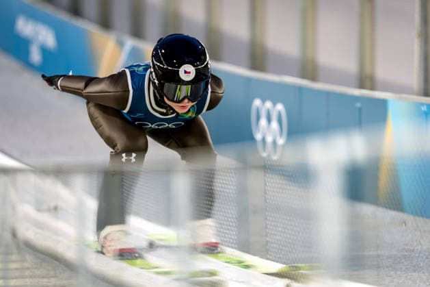 OLYMPICS - Winter Olympic Games, Olympische Spiele, Olympia, OS Milano Cortina 2026 VAL DI FIEMME,ITALY,05.FEB.26 - OLYMPICS, Ski jumping, Skispringen, Ski, nordisch - Winter Olympic Games Milano Cortina 2026, preview, normal hill, training, women. Image shows Klara Ulrichova (CZE).  GEPAxpictures xMatthiasxTrinkl