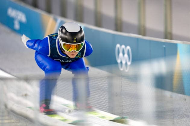 OLYMPICS - Winter Olympic Games, Olympische Spiele, Olympia, OS Milano Cortina 2026 VAL DI FIEMME,ITALY,05.FEB.26 - OLYMPICS, Ski jumping, Skispringen, Ski, nordisch - Winter Olympic Games Milano Cortina 2026, preview, normal hill, training, women. Image shows Frida Westman (SWE).  GEPAxpictures xMatthiasxTrinkl