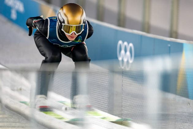 OLYMPICS - Winter Olympic Games, Olympische Spiele, Olympia, OS Milano Cortina 2026 VAL DI FIEMME,ITALY,05.FEB.26 - OLYMPICS, Ski jumping, Skispringen, Ski, nordisch - Winter Olympic Games Milano Cortina 2026, preview, normal hill, training, women. Image shows Jenny Rautionaho (FIN).  GEPAxpictures xMatthiasxTrinkl