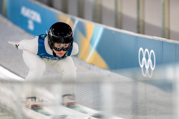 OLYMPICS - Winter Olympic Games, Olympische Spiele, Olympia, OS Milano Cortina 2026 VAL DI FIEMME,ITALY,05.FEB.26 - OLYMPICS, Ski jumping, Skispringen, Ski, nordisch - Winter Olympic Games Milano Cortina 2026, preview, normal hill, training, women. Image shows Ping Zeng (CHN).  GEPAxpictures xMatthiasxTrinkl