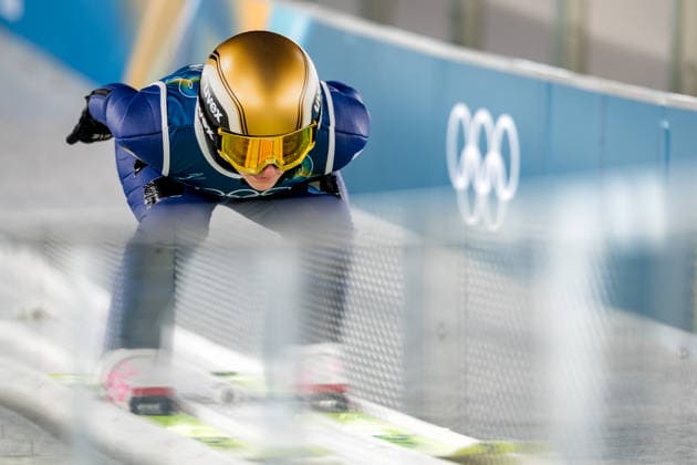 OLYMPICS - Winter Olympic Games, Olympische Spiele, Olympia, OS Milano Cortina 2026 VAL DI FIEMME,ITALY,05.FEB.26 - OLYMPICS, Ski jumping, Skispringen, Ski, nordisch - Winter Olympic Games Milano Cortina 2026, preview, normal hill, training, women. Image shows Katharina Schmid (GER).  GEPAxpictures xMatthiasxTrinkl