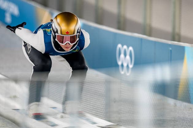 OLYMPICS - Winter Olympic Games, Olympische Spiele, Olympia, OS Milano Cortina 2026 VAL DI FIEMME,ITALY,05.FEB.26 - OLYMPICS, Ski jumping, Skispringen, Ski, nordisch - Winter Olympic Games Milano Cortina 2026, preview, normal hill, training, women. Image shows Abigail Strate (CAN).  GEPAxpictures xMatthiasxTrinkl