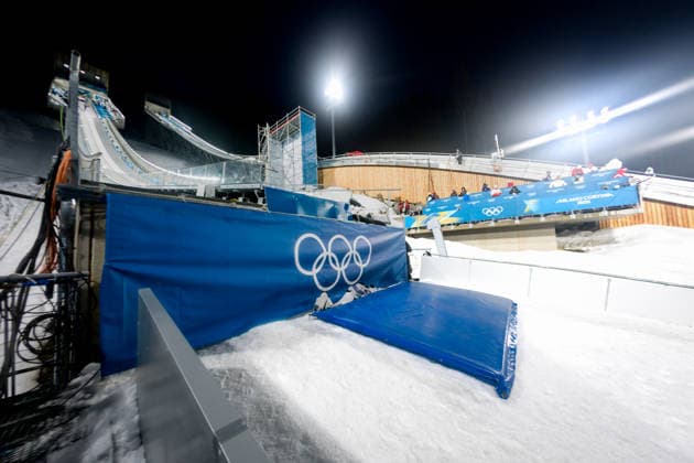 OLYMPICS - Winter Olympic Games, Olympische Spiele, Olympia, OS Milano Cortina 2026 VAL DI FIEMME,ITALY,05.FEB.26 - OLYMPICS, Ski jumping, Skispringen, Ski, nordisch - Winter Olympic Games Milano Cortina 2026, preview, normal hill, training, women. Image shows an overview of the hill  GEPAxpictures xMatthiasxTrinkl