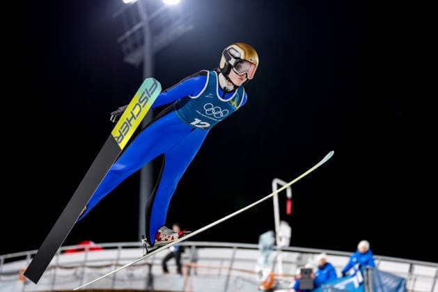 OLYMPICS - Winter Olympic Games, Olympische Spiele, Olympia, OS Milano Cortina 2026 VAL DI FIEMME,ITALY,05.FEB.26 - OLYMPICS, Ski jumping, Skispringen, Ski, nordisch - Winter Olympic Games Milano Cortina 2026, preview, normal hill, training, women. Image shows Sofia Mattila (FIN).  GEPAxpictures xMatthiasxTrinkl