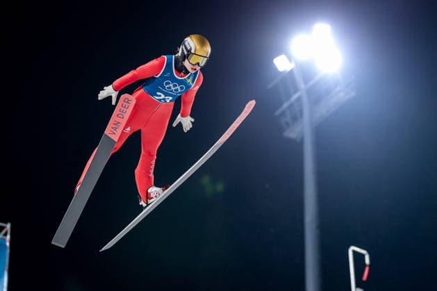 OLYMPICS - Winter Olympic Games, Olympische Spiele, Olympia, OS Milano Cortina 2026 VAL DI FIEMME,ITALY,05.FEB.26 - OLYMPICS, Ski jumping, Skispringen, Ski, nordisch - Winter Olympic Games Milano Cortina 2026, preview, normal hill, training, women. Image shows Sina Arnet (SUI).  GEPAxpictures xMatthiasxTrinkl