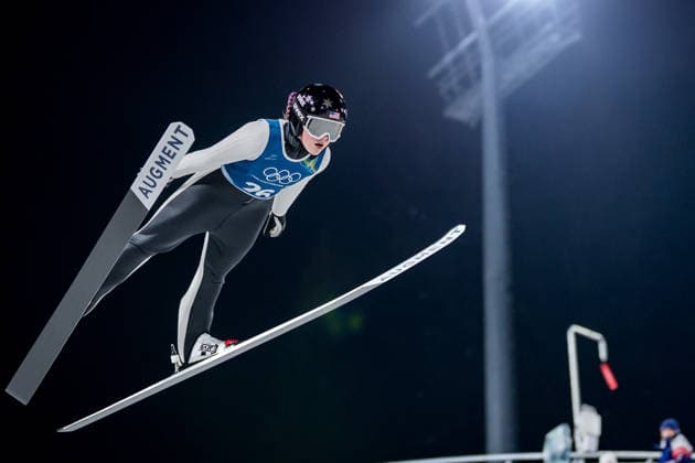OLYMPICS - Winter Olympic Games, Olympische Spiele, Olympia, OS Milano Cortina 2026 VAL DI FIEMME,ITALY,05.FEB.26 - OLYMPICS, Ski jumping, Skispringen, Ski, nordisch - Winter Olympic Games Milano Cortina 2026, preview, normal hill, training, women. Image shows Josie Johnson (USA).  GEPAxpictures xMatthiasxTrinkl