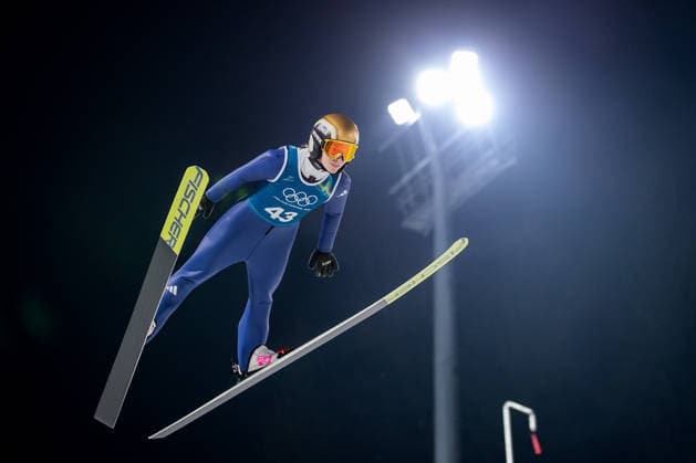 OLYMPICS - Winter Olympic Games, Olympische Spiele, Olympia, OS Milano Cortina 2026 VAL DI FIEMME,ITALY,05.FEB.26 - OLYMPICS, Ski jumping, Skispringen, Ski, nordisch - Winter Olympic Games Milano Cortina 2026, preview, normal hill, training, women. Image shows Katharina Schmid (GER).  GEPAxpictures xMatthiasxTrinkl