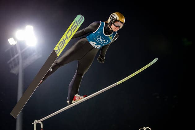 OLYMPICS - Winter Olympic Games, Olympische Spiele, Olympia, OS Milano Cortina 2026 VAL DI FIEMME,ITALY,05.FEB.26 - OLYMPICS, Ski jumping, Skispringen, Ski, nordisch - Winter Olympic Games Milano Cortina 2026, preview, normal hill, training, women. Image shows Agnes Reisch (GER).  GEPAxpictures xMatthiasxTrinkl
