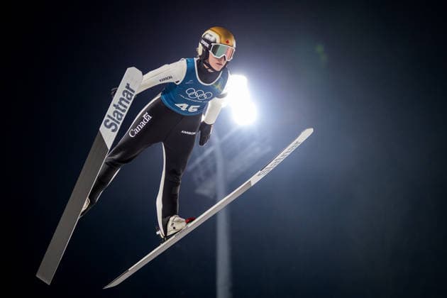 OLYMPICS - Winter Olympic Games, Olympische Spiele, Olympia, OS Milano Cortina 2026 VAL DI FIEMME,ITALY,05.FEB.26 - OLYMPICS, Ski jumping, Skispringen, Ski, nordisch - Winter Olympic Games Milano Cortina 2026, preview, normal hill, training, women. Image shows Abigail Strate (CAN).  GEPAxpictures xMatthiasxTrinkl