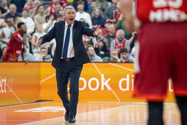 Head coach Svetislav Persic FC Bayern Basketball bruellt, FC Bayern Basketball vs AS Monaco Basket, EuroLeague 27 Matchday, 05 02 2026 Munich Bavaria Germany Copyright: xkolbert-press UlrichxGamelx