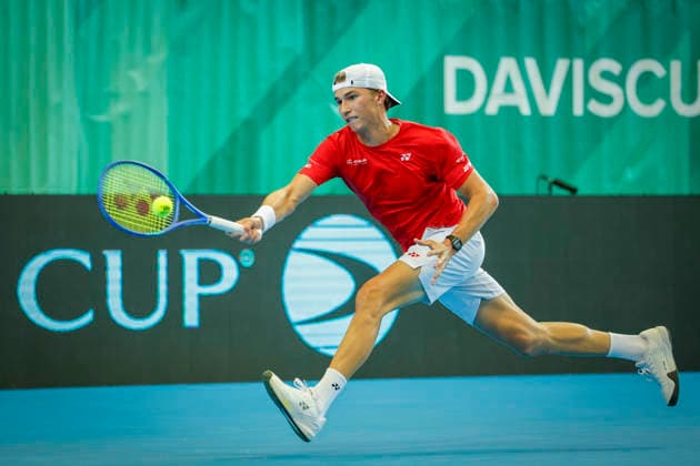 Tennis, Davis Cup Norway Great Britain Baerum 20260205 Nicolai Budkov Kjaer from Norway against Cameron Norrie from Great Britain during the Davis Cup match at Nadderud arena on Thursday evening Photo Jonas Been Henriksen NTB Baerum Norway EDITORIAL USE ONLY RESTRICTED USE FOR BETTING COMPANIES  Copyright: xJonasxBeenxHenriksenx xNTBx