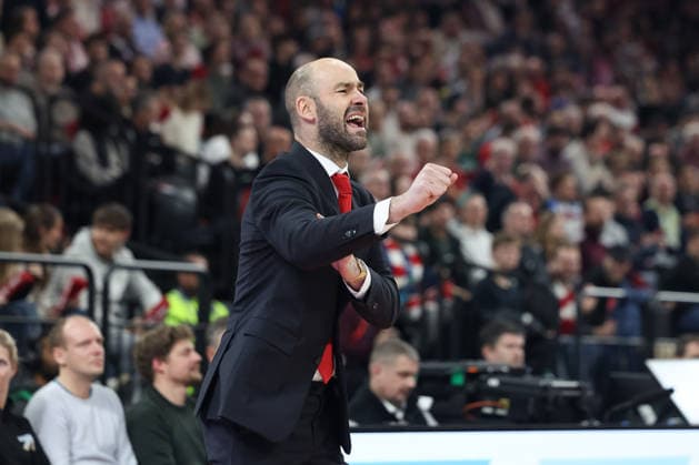 Vassilis Spanoulis AS Monaco, Head Coach gestures, GER, FC Bayern Basketball vs AS Monaco, Basketball, Euroleague, Matchday 27, Season 2025 2026, 05 02 2026, GER, FC Bayern Basketball vs AS Monaco, Basketball, Euroleague, Matchday 27, Season 2025 2026, 05 02 2026 Munich Copyright: xEibner-Pressefoto JennixMaulx EP_JML