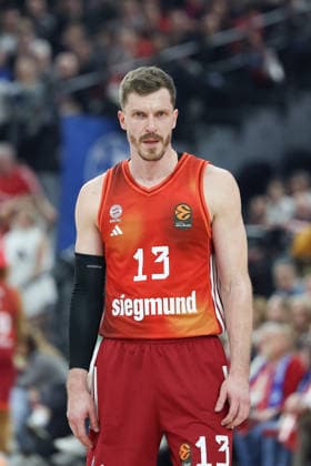 Andreas Obst FC Bayern Basketball, 13 , GER, FC Bayern Basketball vs AS Monaco, Basketball, Euroleague, Matchday 27, Season 2025 2026, 05 02 2026, GER, FC Bayern Basketball vs AS Monaco, Basketball, Euroleague, Matchday 27, Season 2025 2026, 05 02 2026 Munich Copyright: xEibner-Pressefoto JennixMaulx EP_JML