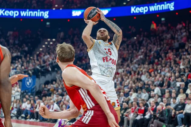 Mike James 55 AS Monaco Basket , FC Bayern Basketball vs AS Monaco Basket, EuroLeague 27 Matchday, 05 02 2026 Munich Bavaria Germany Copyright: xkolbert-press UlrichxGamelx