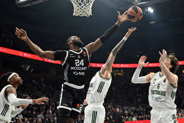 PARTIZAN vs PANATHINAIKOS BRUNO FERNANDO, basketball player of Partizan, during the Euroleague match against Panathinaikos, at Belgrade Arena. Belgrade, 05.02.2026. photo: MN PRESS BASKETBALL, EUROLEAGUE, PARTIZAN, PANATHINAIKOS Belgrade Belgrade Arena Serbia Copyright: xMarkoxMetlasx xMNxPressx