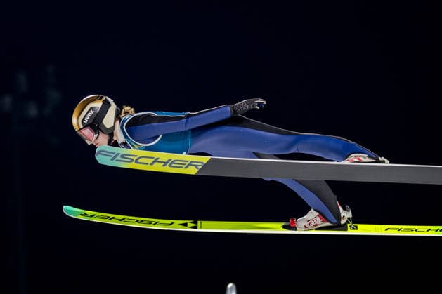 OLYMPICS - Winter Olympic Games, Olympische Spiele, Olympia, OS Milano Cortina 2026 VAL DI FIEMME,ITALY,05.FEB.26 - OLYMPICS, Ski jumping, Skispringen, Ski, nordisch - Winter Olympic Games Milano Cortina 2026, preview, normal hill, training, women. Image shows Sofia Mattila (FIN).  GEPAxpictures xMatthiasxTrinkl