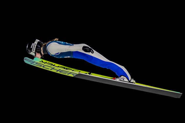 OLYMPICS - Winter Olympic Games, Olympische Spiele, Olympia, OS Milano Cortina 2026 VAL DI FIEMME,ITALY,05.FEB.26 - OLYMPICS, Ski jumping, Skispringen, Ski, nordisch - Winter Olympic Games Milano Cortina 2026, preview, normal hill, training, women. Image shows Paige Jones (USA).  GEPAxpictures xMatthiasxTrinkl