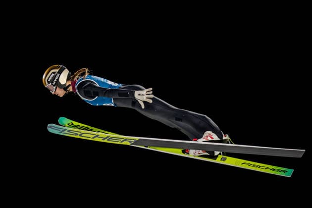 OLYMPICS - Winter Olympic Games, Olympische Spiele, Olympia, OS Milano Cortina 2026 VAL DI FIEMME,ITALY,05.FEB.26 - OLYMPICS, Ski jumping, Skispringen, Ski, nordisch - Winter Olympic Games Milano Cortina 2026, preview, normal hill, training, women. Image shows Josephine Pagnier (FRA).  GEPAxpictures xMatthiasxTrinkl