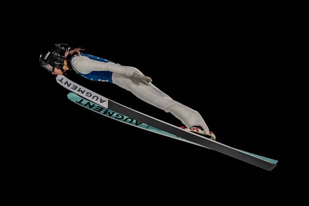OLYMPICS - Winter Olympic Games, Olympische Spiele, Olympia, OS Milano Cortina 2026 VAL DI FIEMME,ITALY,05.FEB.26 - OLYMPICS, Ski jumping, Skispringen, Ski, nordisch - Winter Olympic Games Milano Cortina 2026, preview, normal hill, training, women. Image shows Ping Zeng (CHN).  GEPAxpictures xMatthiasxTrinkl