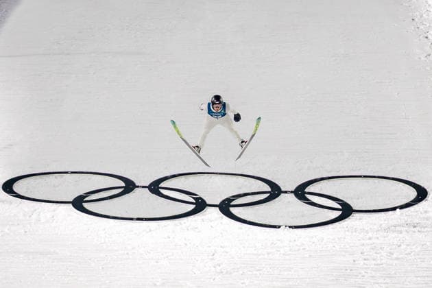 OLYMPICS - Winter Olympic Games, Olympische Spiele, Olympia, OS Milano Cortina 2026 VAL DI FIEMME,ITALY,05.FEB.26 - OLYMPICS, Ski jumping, Skispringen, Ski, nordisch - Winter Olympic Games Milano Cortina 2026, preview, normal hill, training, men. Image shows Kevin Bickner (USA).  GEPAxpictures xMatthiasxTrinkl