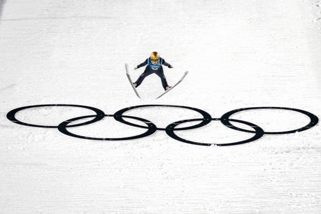 OLYMPICS - Winter Olympic Games, Olympische Spiele, Olympia, OS Milano Cortina 2026 VAL DI FIEMME,ITALY,05.FEB.26 - OLYMPICS, Ski jumping, Skispringen, Ski, nordisch - Winter Olympic Games Milano Cortina 2026, preview, normal hill, training, men. Image shows Valentin Foubert (FRA).  GEPAxpictures xMatthiasxTrinkl