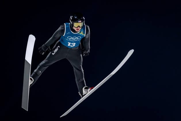 OLYMPICS - Winter Olympic Games, Olympische Spiele, Olympia, OS Milano Cortina 2026 VAL DI FIEMME,ITALY,05.FEB.26 - OLYMPICS, Ski jumping, Skispringen, Ski, nordisch - Winter Olympic Games Milano Cortina 2026, preview, normal hill, training, men. Image shows Tate Frantz (USA).  GEPAxpictures xMatthiasxTrinkl