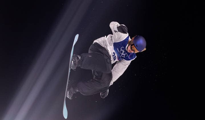 OLYMPICS - Winter Olympic Games, Olympische Spiele, Olympia, OS Milano Cortina 2026 LIVIGNO,ITALY,05.FEB.26 - OLYMPICS, SNOWBOARD - Winter Olympic Games Milano Cortina 2026, Big Air, qualification, men. Image shows Clemens Millauer (AUT).  GEPAxpictures xHaraldxSteiner