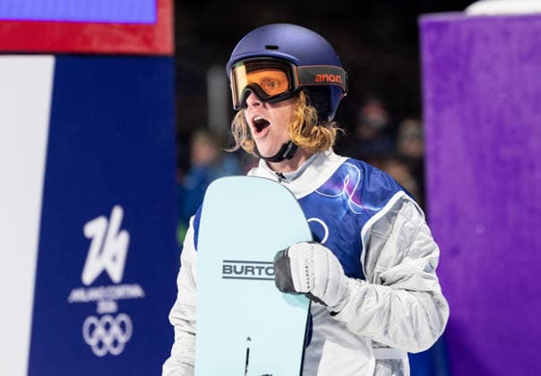 OLYMPICS - Winter Olympic Games, Olympische Spiele, Olympia, OS Milano Cortina 2026 LIVIGNO,ITALY,05.FEB.26 - OLYMPICS, SNOWBOARD - Winter Olympic Games Milano Cortina 2026, Big Air, qualification, men. Image shows Clemens Millauer (AUT).  GEPAxpictures xHaraldxSteiner