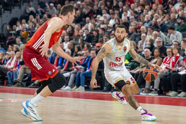 Mike James 55 AS Monaco Basket , FC Bayern Basketball vs AS Monaco Basket, EuroLeague 27 Matchday, 05 02 2026 Munich Bavaria Germany Copyright: xkolbert-press UlrichxGamelx