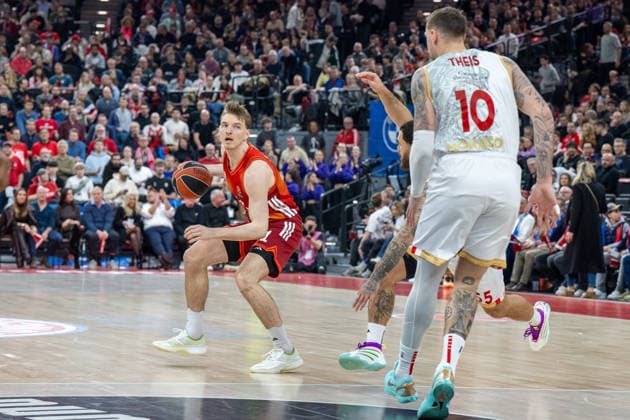 Justus Hollatz 21 FC Bayern Basketball , FC Bayern Basketball vs AS Monaco Basket, EuroLeague 27 Matchday, 05 02 2026 Munich Bavaria Germany Copyright: xkolbert-press UlrichxGamelx