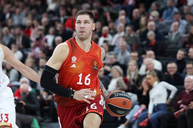 Stefan Jovic FC Bayern Basketball, 16 , GER, FC Bayern Basketball vs AS Monaco, Basketball, Euroleague, Matchday 27, Season 2025 2026, 05 02 2026, GER, FC Bayern Basketball vs AS Monaco, Basketball, Euroleague, Matchday 27, Season 2025 2026, 05 02 2026 Munich Copyright: xEibner-Pressefoto JennixMaulx EP_JML