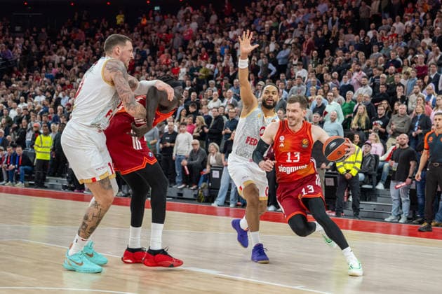 Andreas Obst 13 FC Bayern Basketball , FC Bayern Basketball vs AS Monaco Basket, EuroLeague 27 Matchday, 05 02 2026 Munich Bavaria Germany Copyright: xkolbert-press UlrichxGamelx