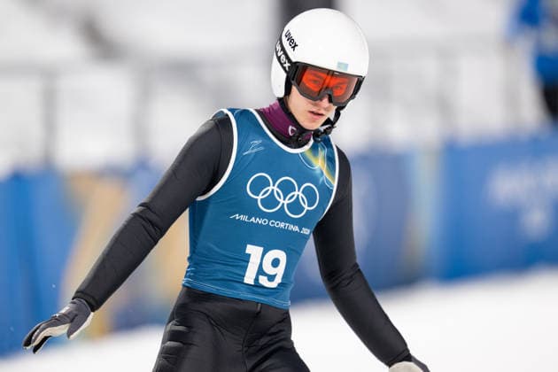 OLYMPICS - Winter Olympic Games, Olympische Spiele, Olympia, OS Milano Cortina 2026 VAL DI FIEMME,ITALY,05.FEB.26 - OLYMPICS, Ski jumping, Skispringen, Ski, nordisch - Winter Olympic Games Milano Cortina 2026, preview, normal hill, training, men. Image shows Danil Vassilyev (KAZ).  GEPAxpictures xOliverxLerch