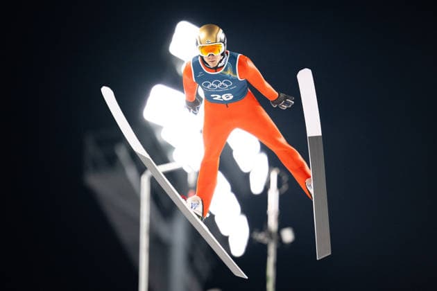 OLYMPICS - Winter Olympic Games, Olympische Spiele, Olympia, OS Milano Cortina 2026 VAL DI FIEMME,ITALY,05.FEB.26 - OLYMPICS, Ski jumping, Skispringen, Ski, nordisch - Winter Olympic Games Milano Cortina 2026, preview, normal hill, training, men. Image shows Antti Aalto (FIN).  GEPAxpictures xOliverxLerch