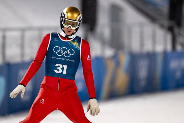 OLYMPICS - Winter Olympic Games, Olympische Spiele, Olympia, OS Milano Cortina 2026 VAL DI FIEMME,ITALY,05.FEB.26 - OLYMPICS, Ski jumping, Skispringen, Ski, nordisch - Winter Olympic Games Milano Cortina 2026, preview, normal hill, training, men. Image shows Gregor Deschwanden (SUI).  GEPAxpictures xOliverxLerch