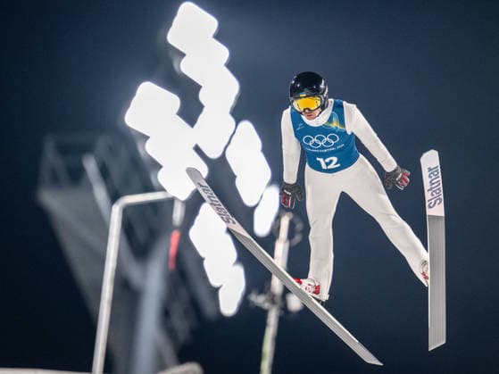 OLYMPICS - Winter Olympic Games, Olympische Spiele, Olympia, OS Milano Cortina 2026 VAL DI FIEMME,ITALY,05.FEB.26 - OLYMPICS, Ski jumping, Skispringen, Ski, nordisch - Winter Olympic Games Milano Cortina 2026, preview, normal hill, training, men. Image shows Vitaliy Kalinichenko (UKR).  GEPAxpictures xOliverxLerch