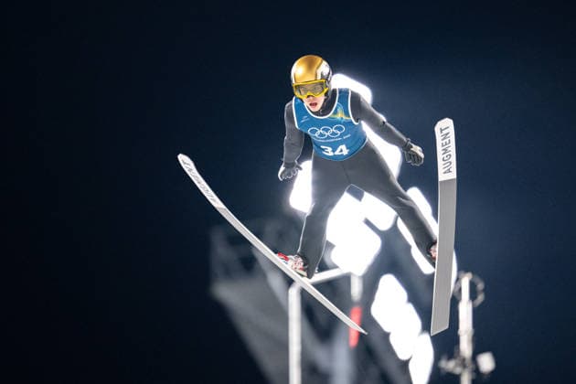 OLYMPICS - Winter Olympic Games, Olympische Spiele, Olympia, OS Milano Cortina 2026 VAL DI FIEMME,ITALY,05.FEB.26 - OLYMPICS, Ski jumping, Skispringen, Ski, nordisch - Winter Olympic Games Milano Cortina 2026, preview, normal hill, training, men. Image shows Valentin Foubert (FRA).  GEPAxpictures xOliverxLerch