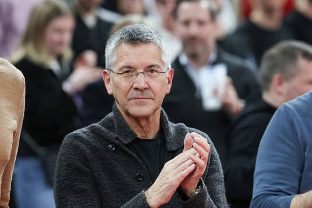 Herbert Hainer FC Bayern Muenchen, President , GER, FC Bayern Basketball vs AS Monaco, Basketball, Euroleague, Matchday 27, Season 2025 2026, 05 02 2026, GER, FC Bayern Basketball vs AS Monaco, Basketball, Euroleague, Matchday 27, Season 2025 2026, 05 02 2026 Muenchen Copyright: xEibner-Pressefoto JennixMaulx EP_JML