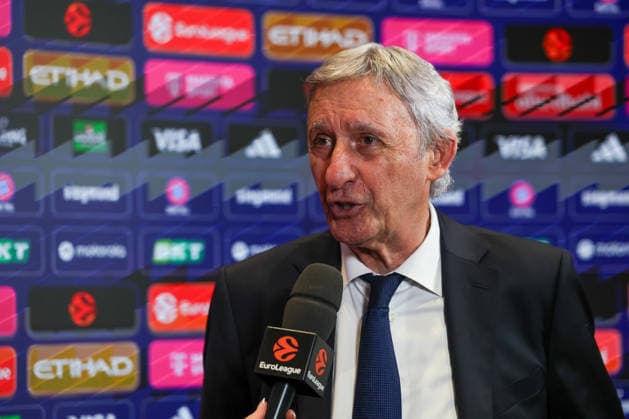 Svetislav Pesic FC Bayern Basketball, Head Coach at the post-match interview, GER, FC Bayern Basketball vs AS Monaco, Basketball, Euroleague, Matchday 27, Season 2025 2026, 05 02 2026, GER, FC Bayern Basketball vs AS Monaco, Basketball, Euroleague, Matchday 27, Season 2025 2026, 05 02 2026 Munich Copyright: xEibner-Pressefoto JennixMaulx EP_JML