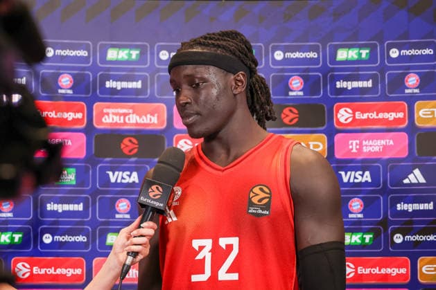 Wenyen Gabriel FC Bayern Basketball, 32 in post-match interview, GER, FC Bayern Basketball vs AS Monaco, Basketball, Euroleague, Matchday 27, Season 2025 2026, 05 02 2026, GER, FC Bayern Basketball vs AS Monaco, Basketball, Euroleague, Matchday 27, Season 2025 2026, 05 02 2026 Munich Copyright: xEibner-Pressefoto JennixMaulx EP_JML