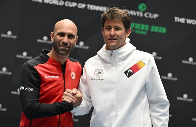 2026 Davis Cup Qualifiers , Düsseldorf Germany Germany vs Peru Official Draw Peru Team Captain Luis Horna PER and German Team Captain Michael Kohlmann GER