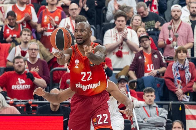 Isiaha Mike 22 FC Bayern Basketball , FC Bayern Basketball vs AS Monaco Basket, EuroLeague 27 Matchday, 05 02 2026 Munich Bavaria Germany Copyright: xkolbert-press UlrichxGamelx